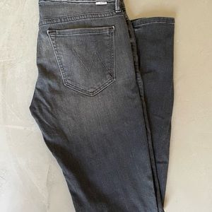 Mother Denim The Looker Washed Black Jeans size 27